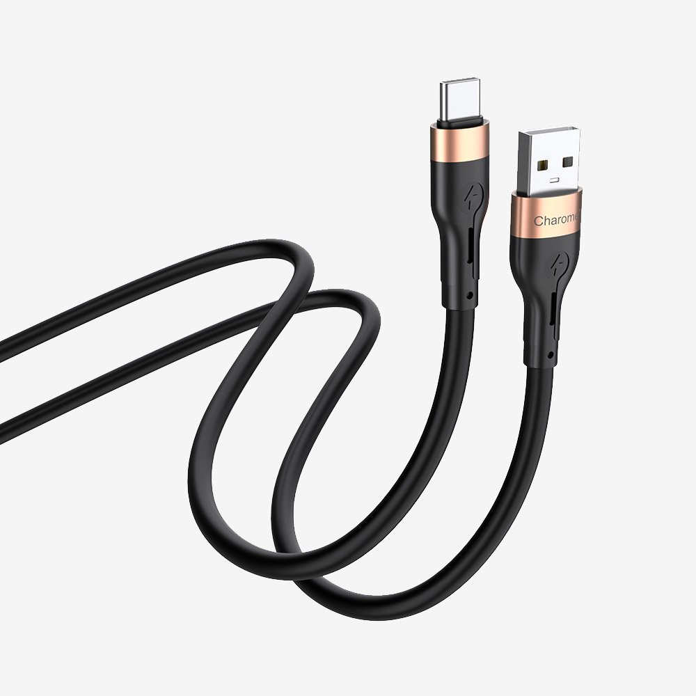 C23-02 USB-A to USB-C Alum Silicone Cable